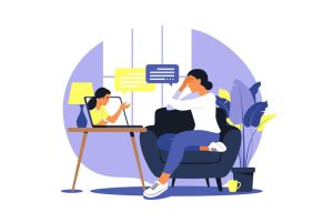 online-therapy-counseling-stress-depression-young-woman-psychotherapist-supports-female-with-psychological-problems-illustration_186332-544